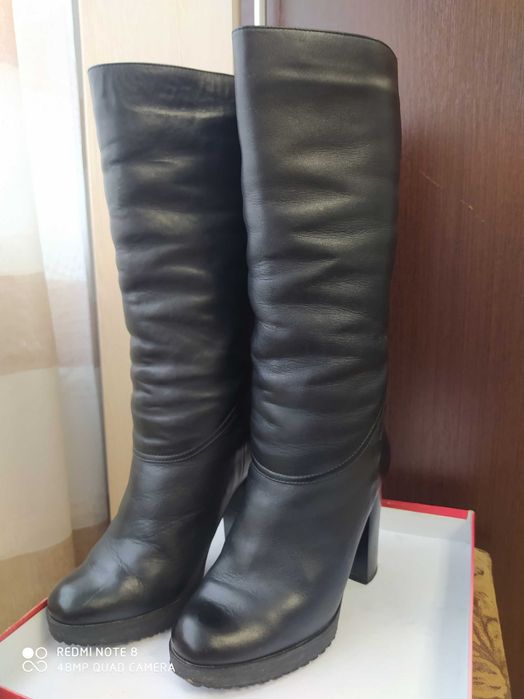 Шкіряні сапоги. Сапожки кожа