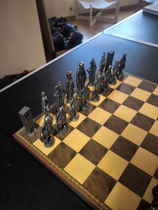 Jogo de xadrez de coleção - Peças de metal