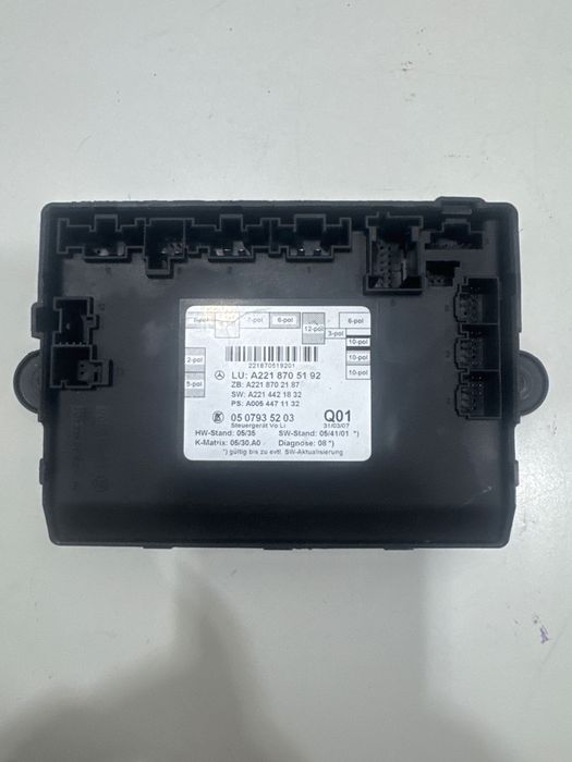 Modulo control porta tras direita Mercedes SClass W221