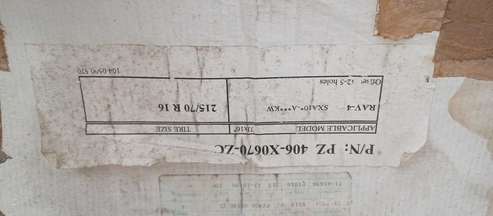 Jantes Toyota RAV4 originais