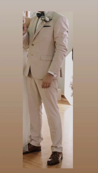 Garnitur beżowy ślubny L