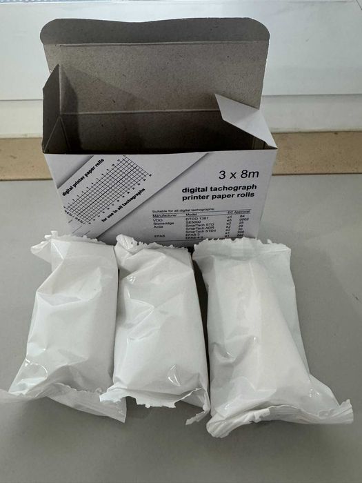 Rolos papel para tacógrafo digital