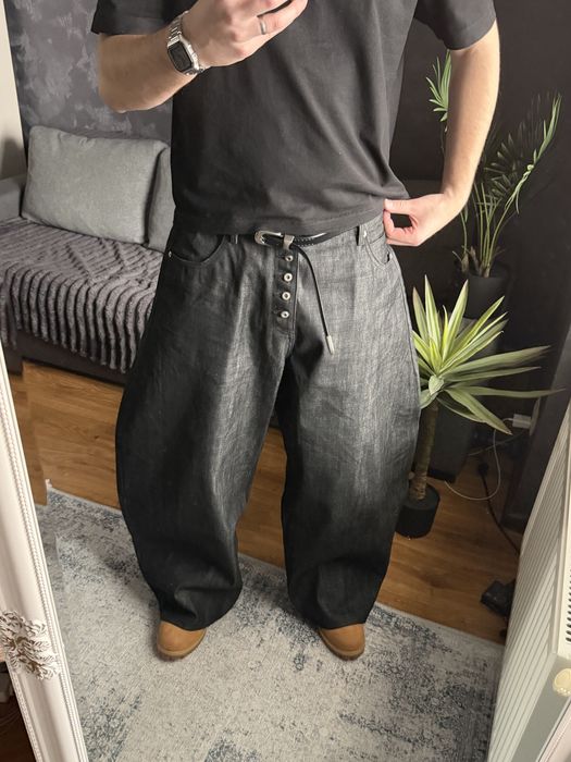 Raw Super Baggy Jeans Широкі Беггі рав джинси No Faith style Чорні