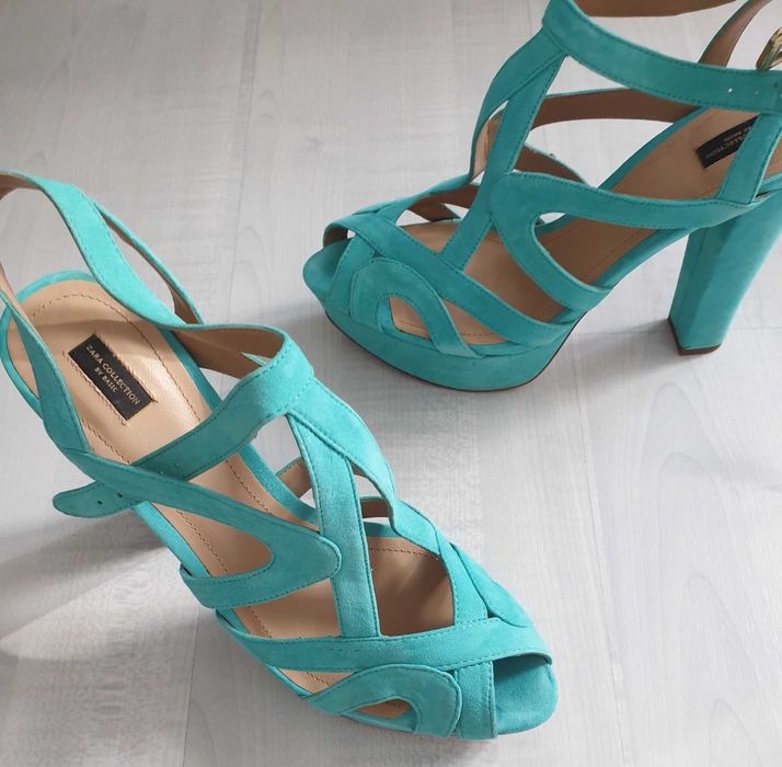 Zara sadały turkusowe roz 41