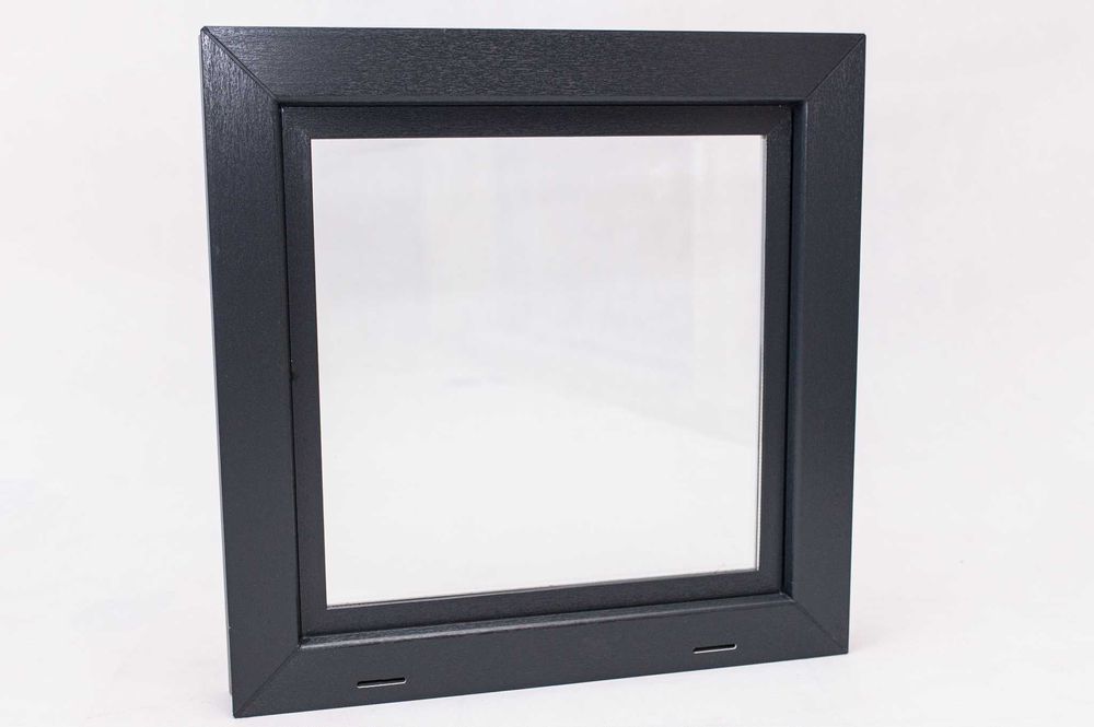 Okno antracyt różne wymiary garaż piwnica obora chlewnia kurnik