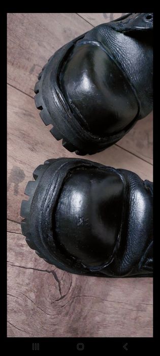 Glany skóra cockney r. 40 granatowe