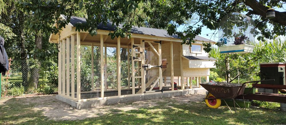 Kurnik dla kur z woliera, solidna konstrukcja!