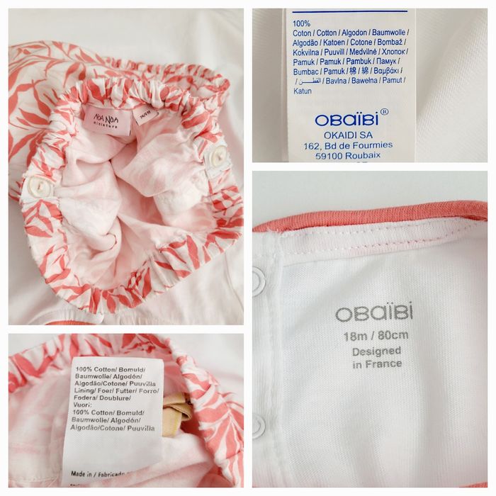 Zestaw 74-80 krótkie spodenki + bluzka skandynawska marka scandi