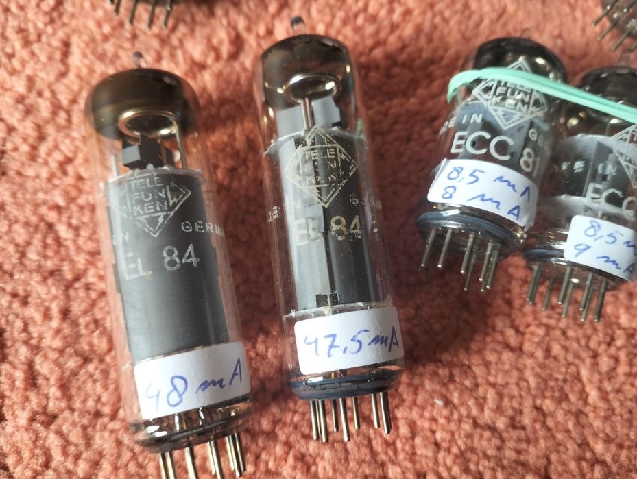 Válvulas testadas para audio novas e semi novas, E88CC Siemens Amperex