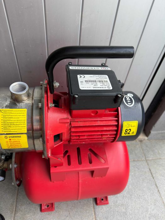 Bomba de Água Sterwins 24L 1100W com Depósito de Pressão – A Funcionar
