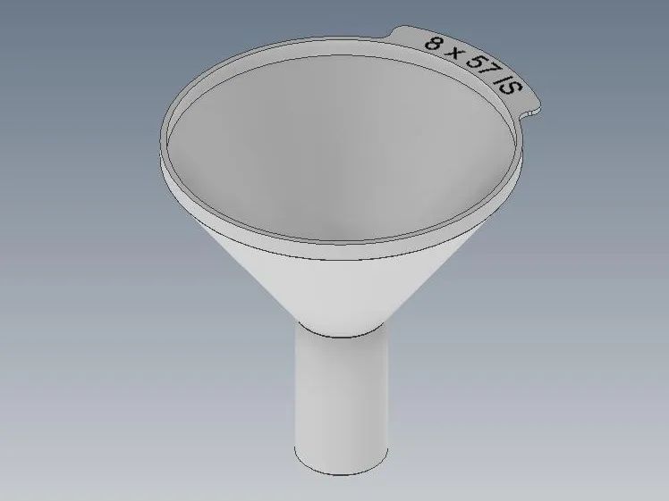 Funil para Recarregar Munições 8x57IS com Marcação