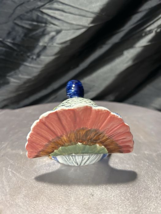 Porcelanowa kuropatwa – ręcznie malowana – figurka dekoracyjna