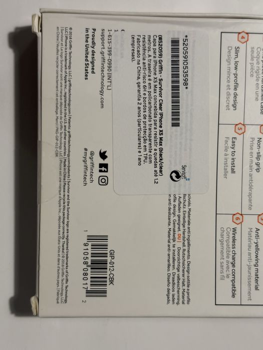 Capa Griffin Clear IPhone XS Max