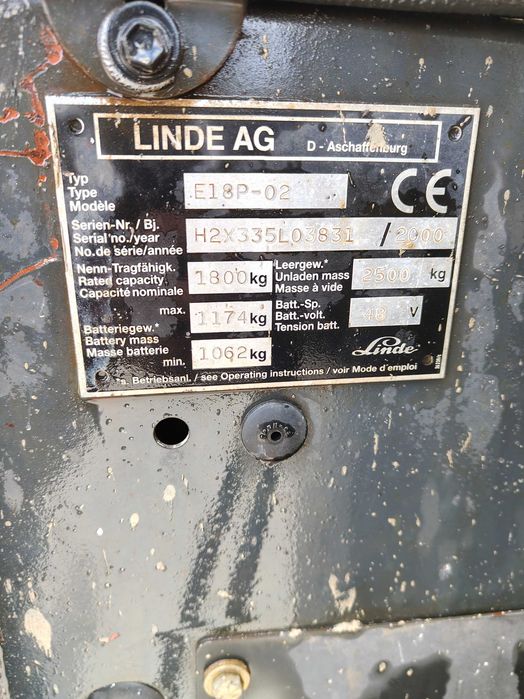 Wózek widłowy  Linde