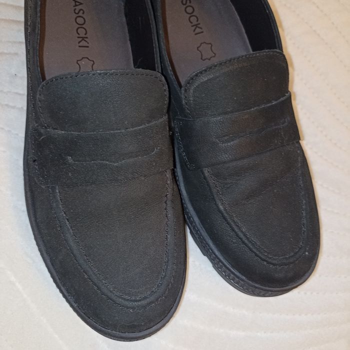 Czarne Loafersy Mokasyny Półbuty Lasocki Puszan Wi23-Puszan-19 38