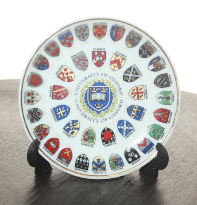 Сувенирная тарелка блюдце Sampsons University of Oxford