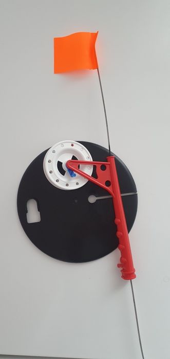 Жерлица оснащенная рыболовная стопором хорошее качество(красная ножка)