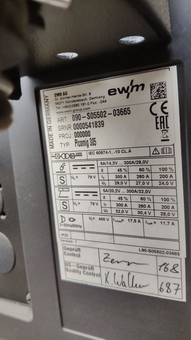 Spawarka Migomat EWM Phoenix 400A
