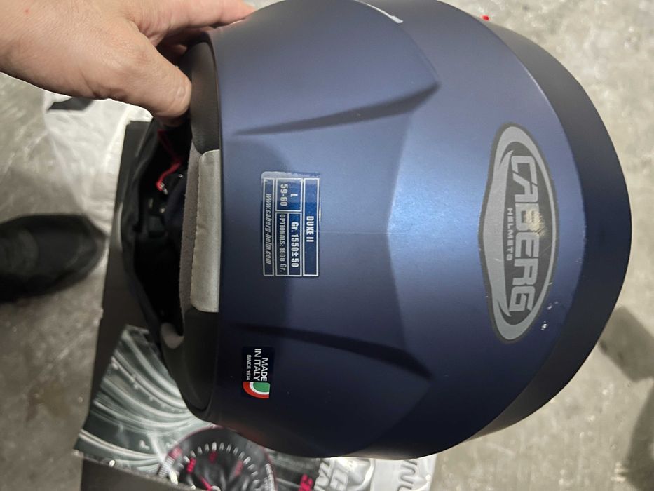 CABERG DUKE II AZUL MATE Capacete Modular + Auricular SHAD + Pinlock NOVO
