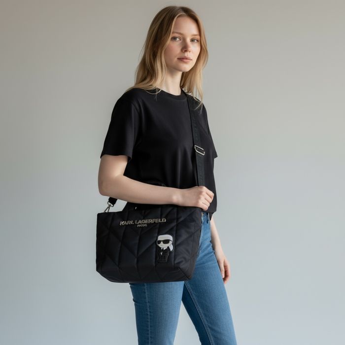 Сумка стьогана Karl Lagerfeld Карл Лагерфелд