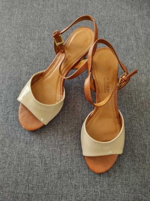 Sandały damskie na obcasie