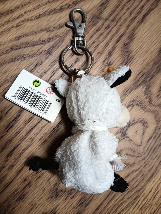 Porta-chaves novo com vaquinha em peluche