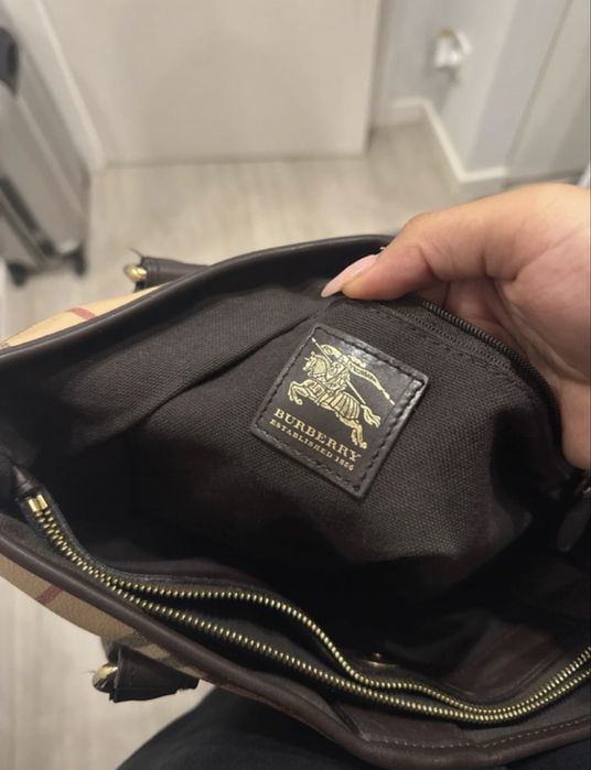 Burberry haymarket check northfield Tote