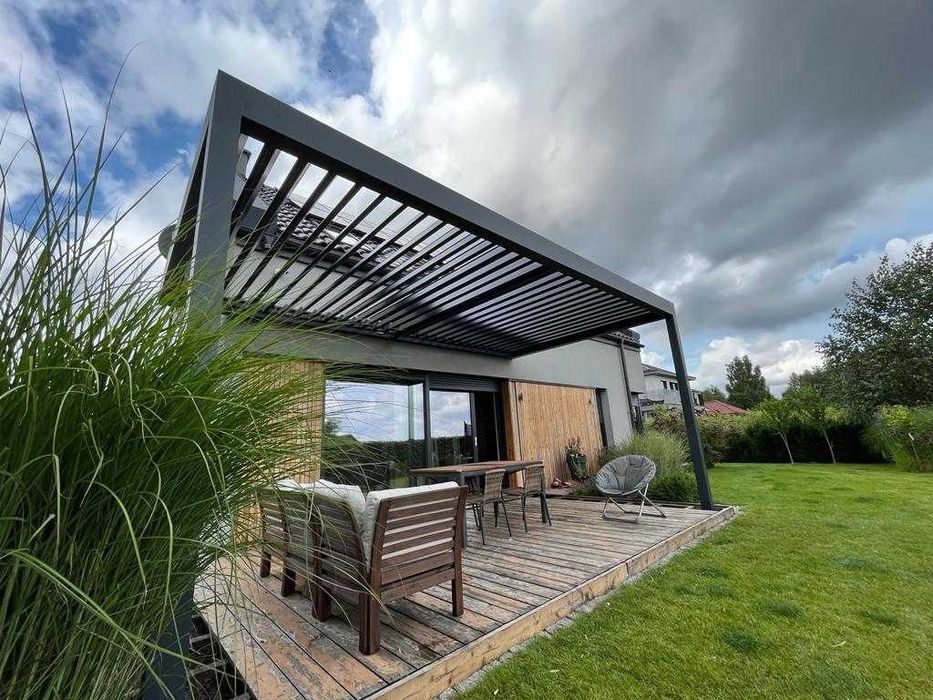 Pergola tarasowa aluminiowa Firmy AM Pergola System - Producent Śląsk