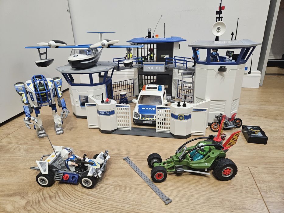 Duży zestaw playmobil więzienie +3 inne zestawy policyjne