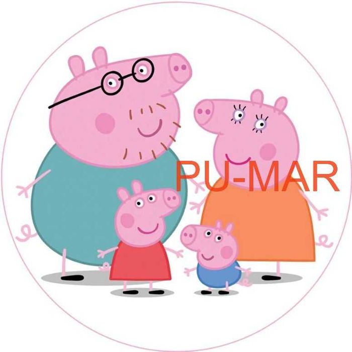 Opłatek na tort Urodziny Świnka Peppa