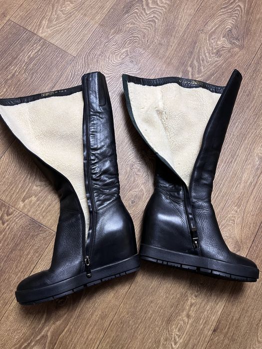 Шкіряні теплі сапожки