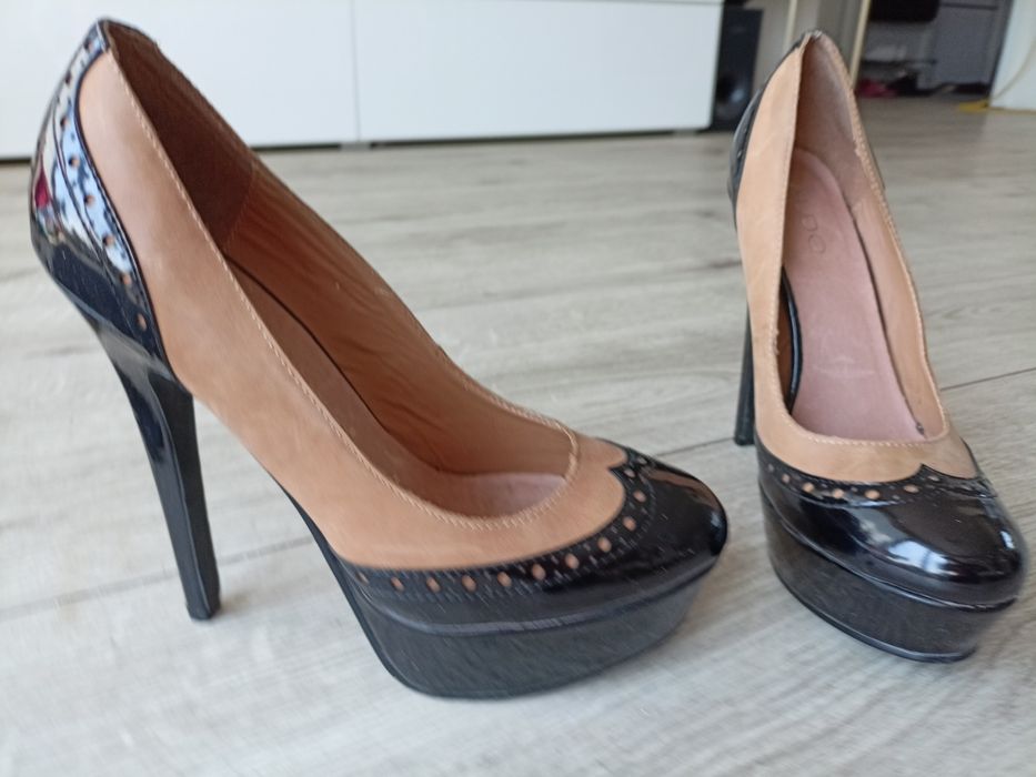 Aldo skórzane szpilki 38