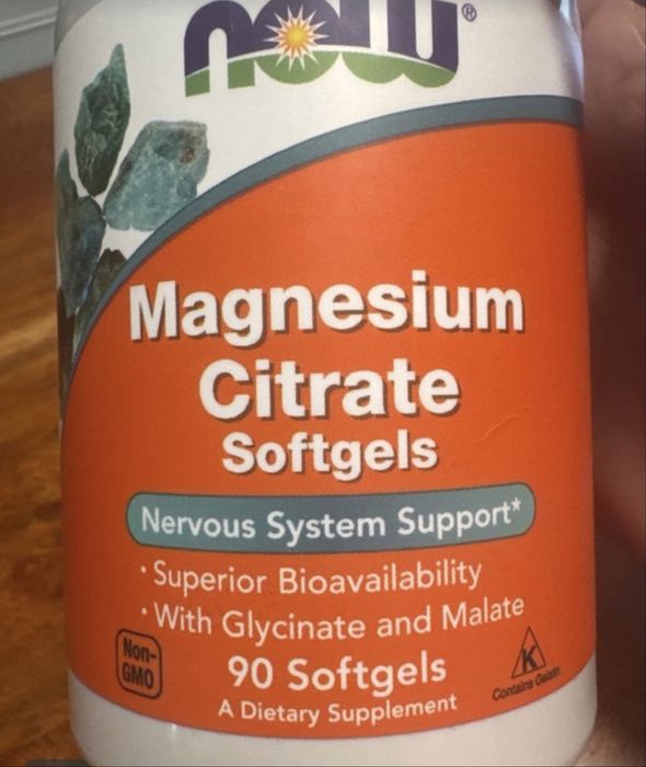NOW Magnesium Citrate Softgels