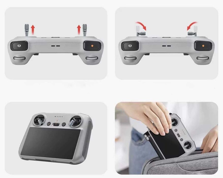 DJI RC & DJI RC 2 składane pod kątem 90 stopni 2 drązki sterownicze.