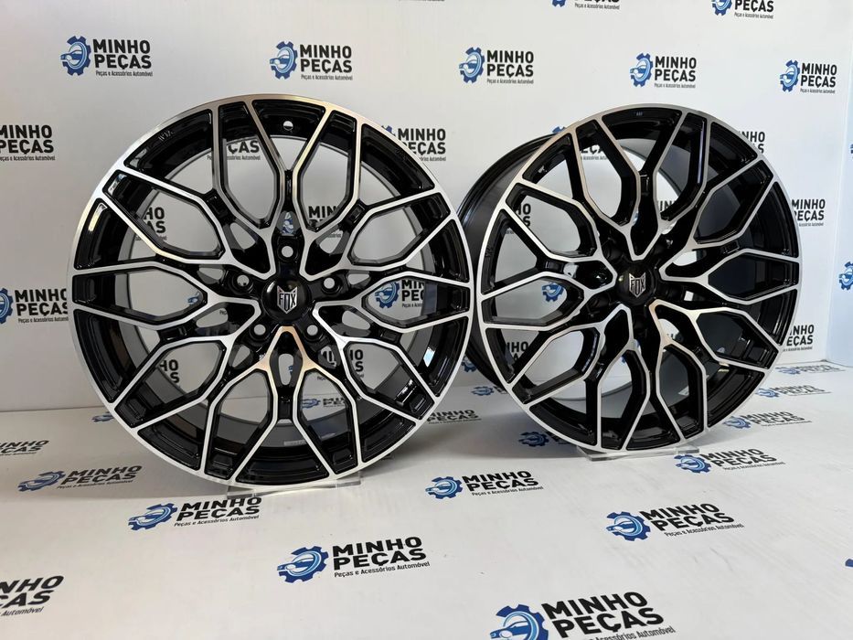 Jantes Fox FX9 em 18 (5x120) Preto e Polido