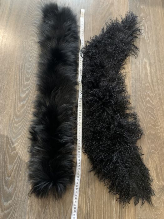 Лот Воротник из натурального меха/ Опушка мех натуральный/ Воротнік