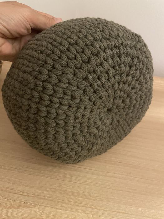 Cesto feito a mao em croche