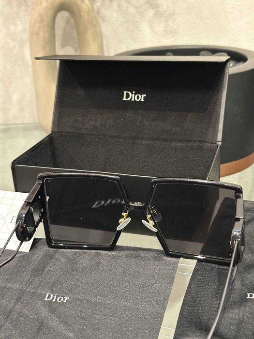 Окуляри Dior 30Montaigne SU Чорні Оригінал | Очки Диор женские новые