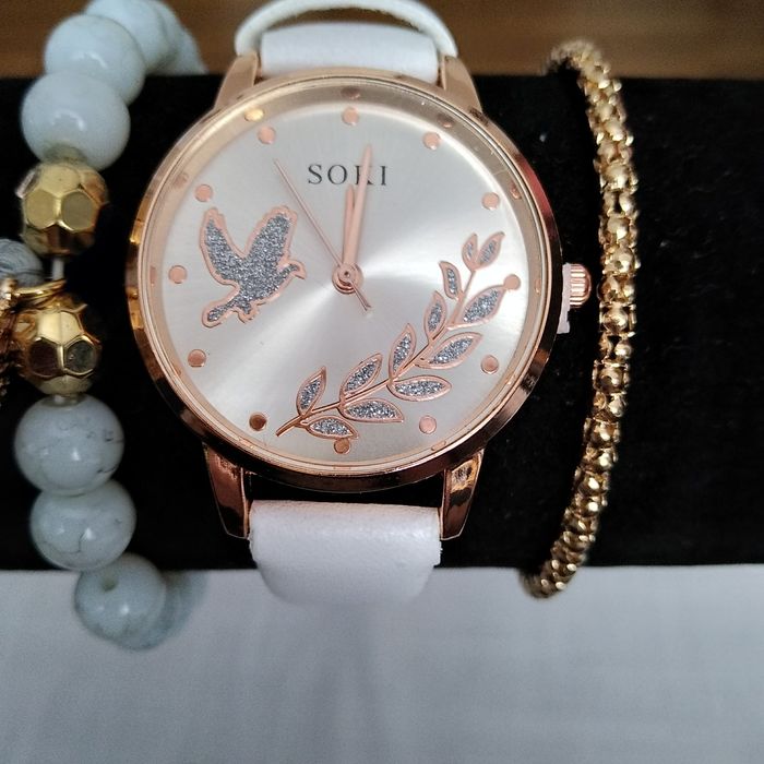 Damski komplet zegarek i bransoletki nowy