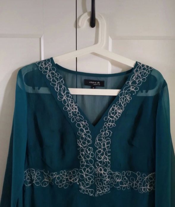 Claire.dk bluzka / tunika damska mgielka r.38