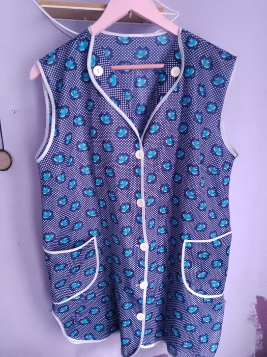 Fartuszek kuchenny dla Babci niebieski