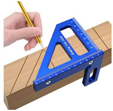 Інструмент для розмітки дерева/Алюмінієва розміточна лінійка-кутник