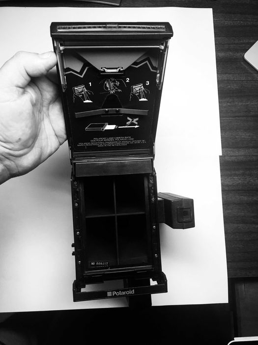 Polaroid schackman multishot 104 com disco, flash e cabo disparador64284472118146123