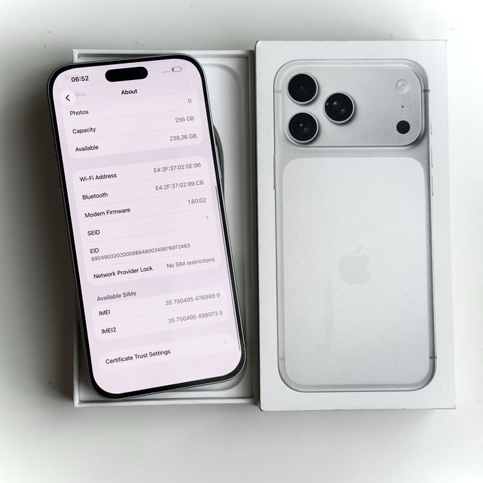 IPhone 17 Pro Max 256gb Silver - BATERIA 98% - W PEŁNI SPRAWNY
