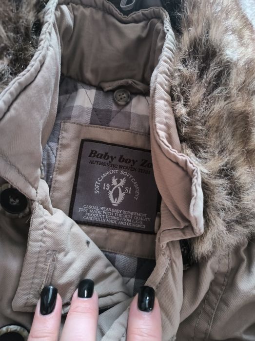 Kurtka płaszcz dla chłopca rozmiar 74/80 Zara