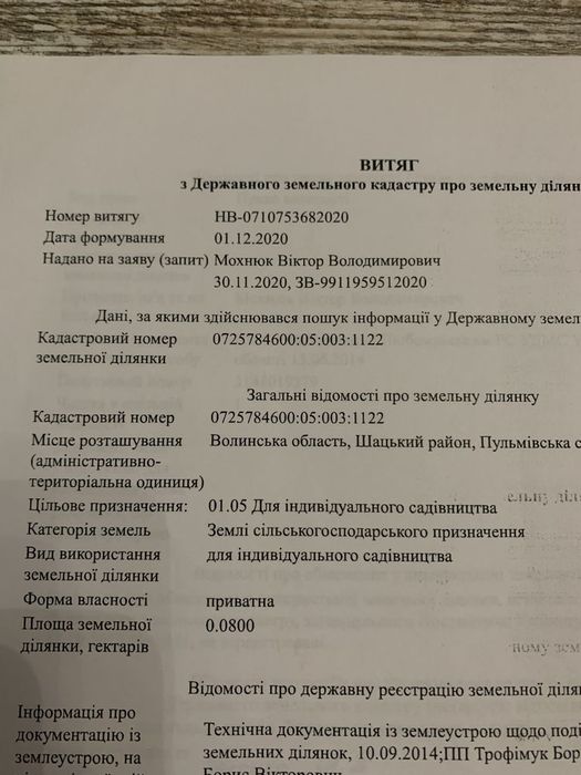 Продам земельну ділянку