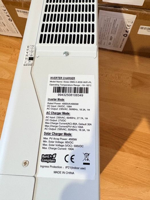 Гибридный солнечный инвертор powland (easun) 4 kw 4 квт 4000в 24v 24в