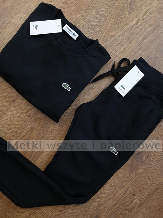 Lacoste czarny męski dres nowy