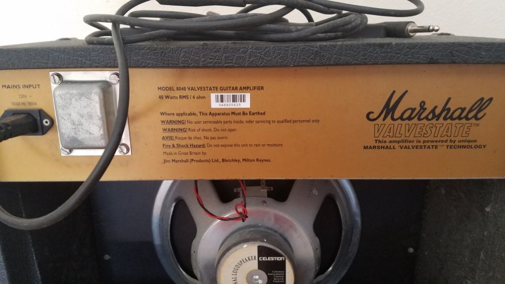 Amplificador Marshall Valvestate 40V 8040 (bom preço)