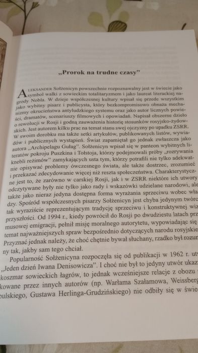 Solżenicyn na nowo odczytane. Olivier Ciement